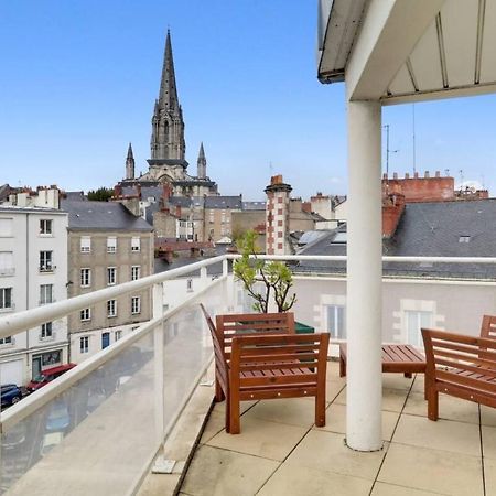 Bright Apartment With Large Terrace Nantes Exterior foto